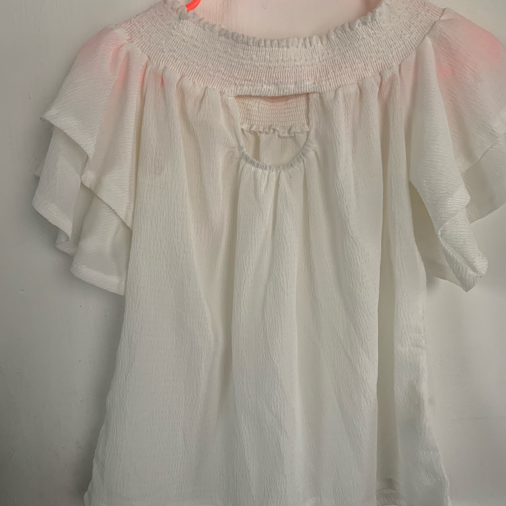 White, off-shoulder top